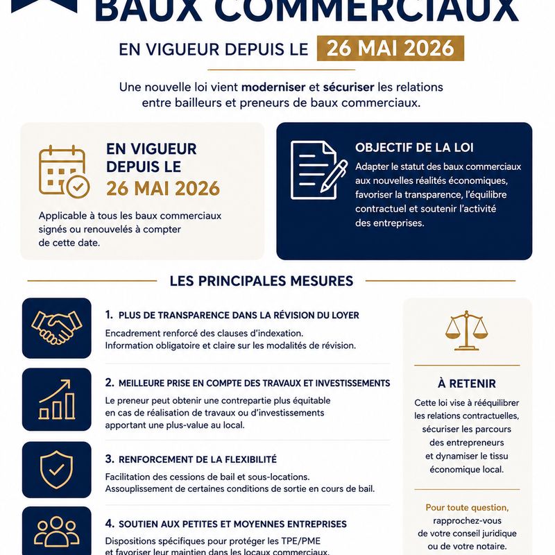 NOTE D'INFORMATION – BAUX COMMERCIAUX